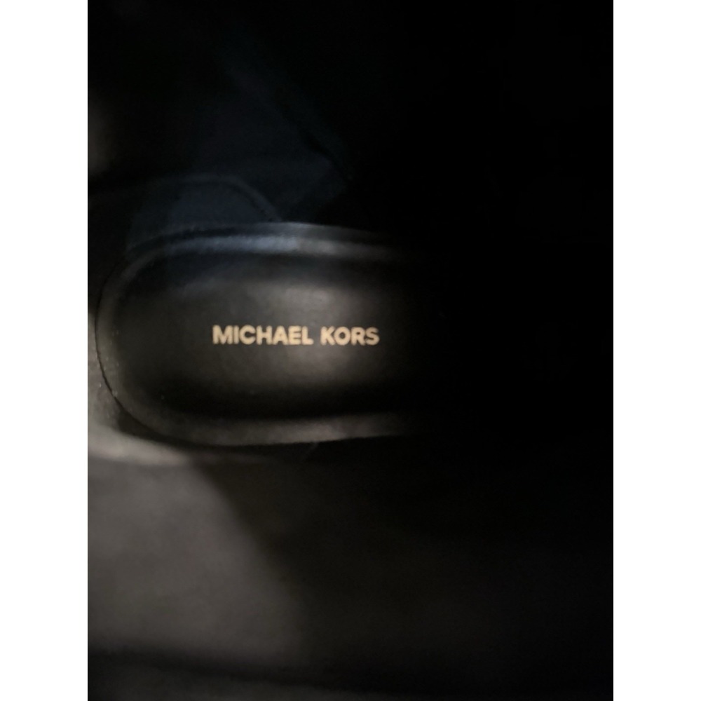 NIB ❤️ Michael Kors Mandy Boots Women Size 7M MSRP $150 Black Faux Leather Ankle - Picture 8 of 11